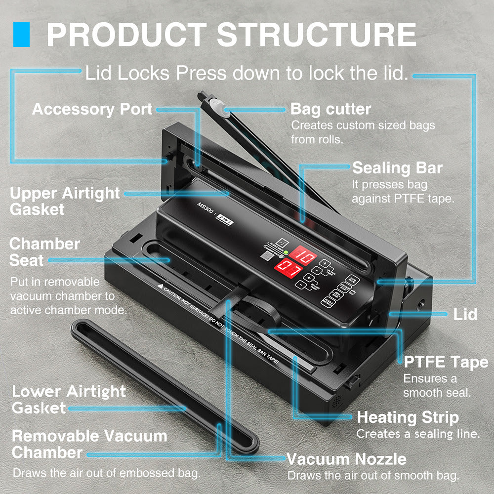 Magic Seal Vacuum Sealer Professional Commercial Food Sealing