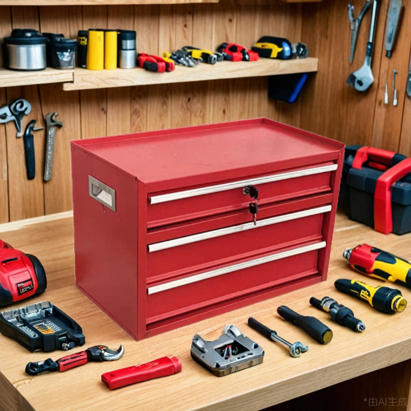 Three Layer Desktop Toolbox File Cabinet Storage Box
