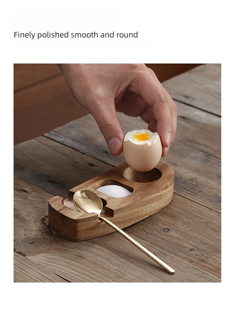 Wooden Egg Cups Soft Boiled Eggs Egg Stand