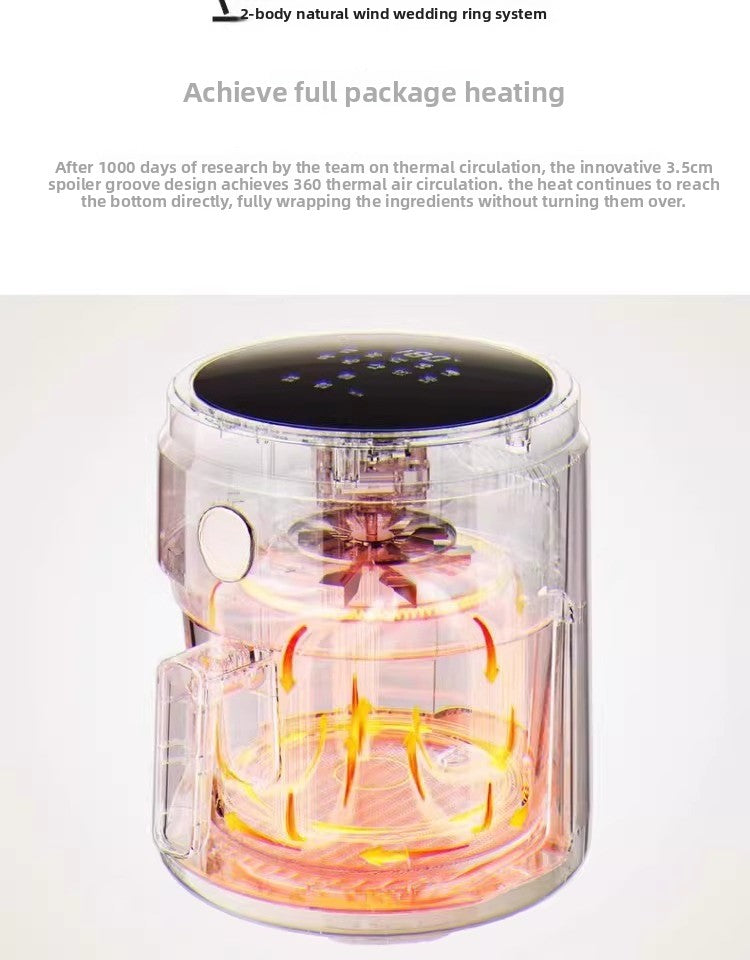 Air Fryer Glass Visual 4l Air Electric Fryer