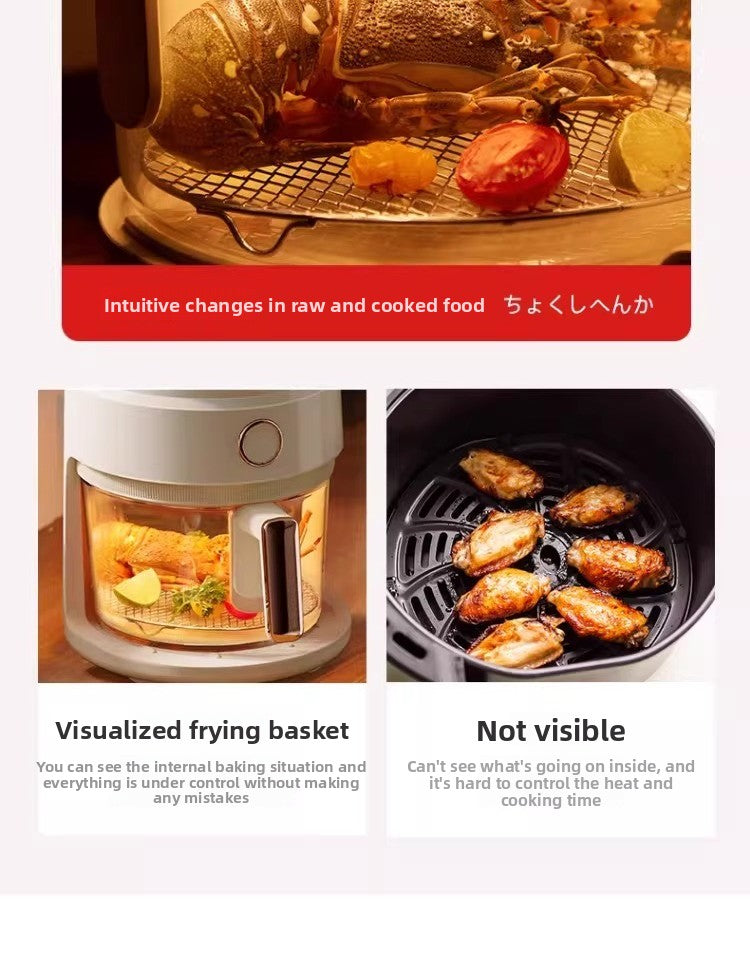 Air Fryer Glass Visual 4l Air Electric Fryer