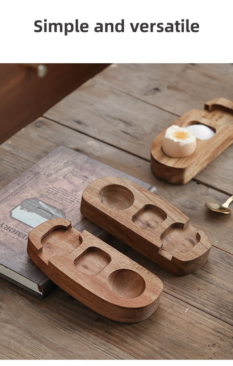 Wooden Egg Cups Soft Boiled Eggs Egg Stand