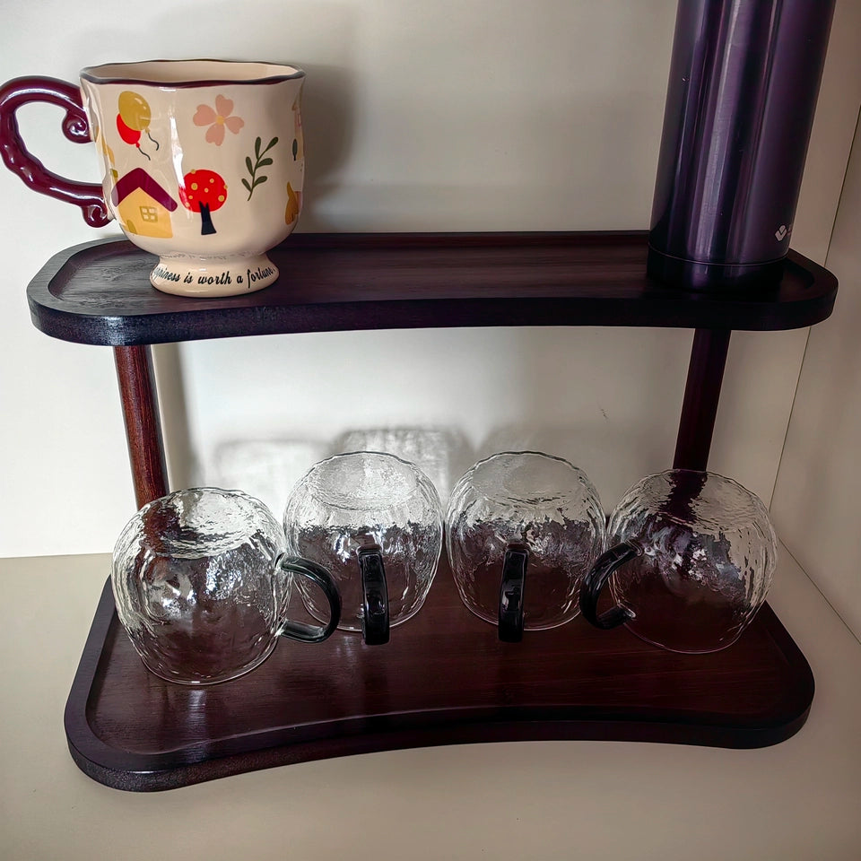 Countertop Water Cup Organizer Cabinet Cup Storage Rack