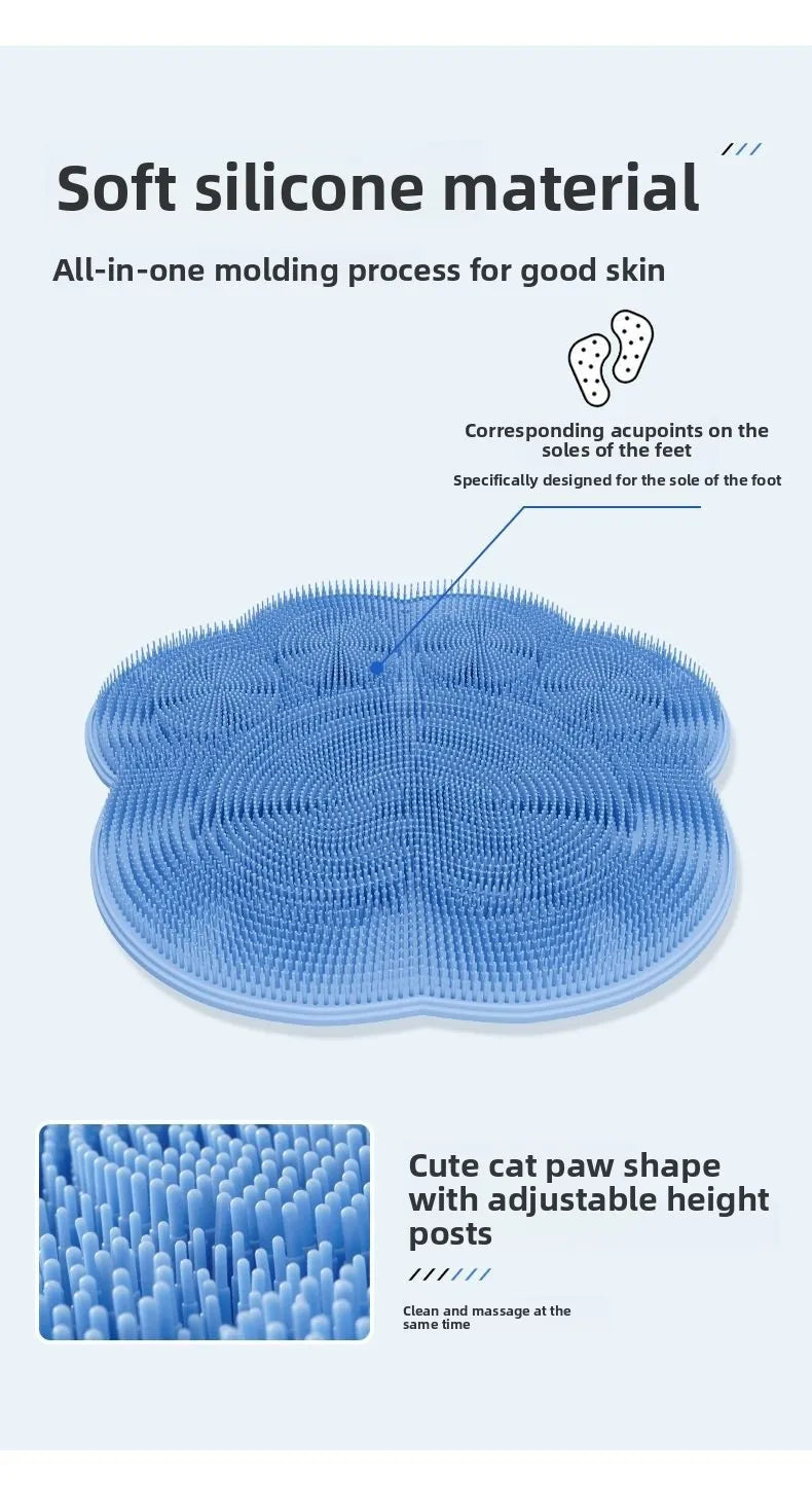 1pcs Lazy Foot Wash Scrubbing Mat Bathroom Non-Slip
