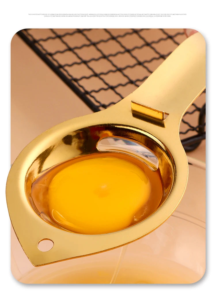 1pc Egg Separator Stainless Steel Egg Yolk White