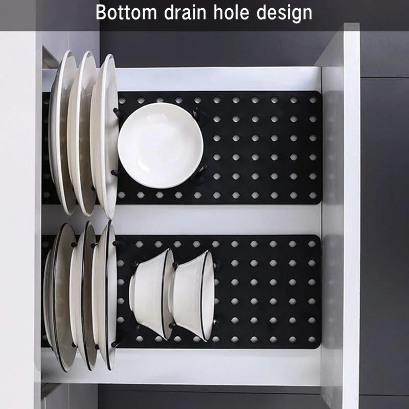 Organizer Dish Drying Rack Plates Shelf Removable Plastic