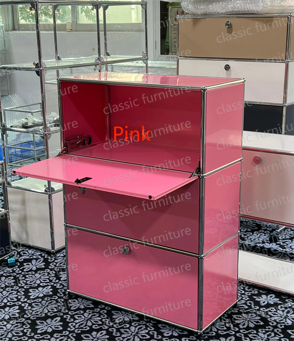 Modular Module Furniture Customized Metal Stainless Steel Cabinet