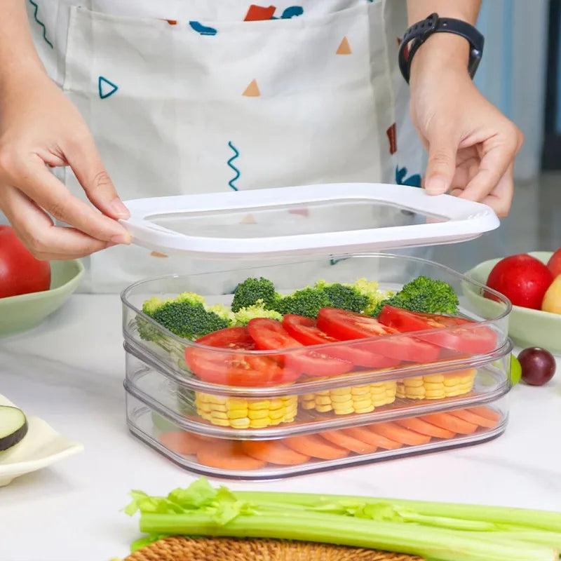 Meal Prep Containers Stackable Food Storage Boxes Lid