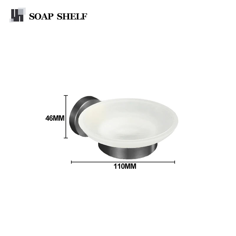 Gray Bathroom Hardware Cup Rack Towel Rack Toilet