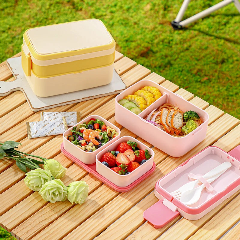 Magic Bento Box Double Layer Lunch Box Meal
