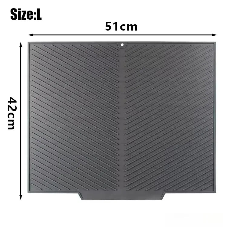 Silicone Drying Mat Pot Dishes Nonslip Heat Resistant