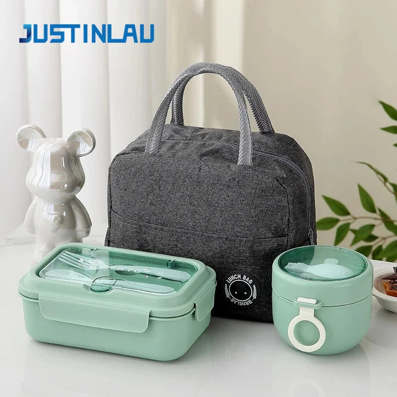 Lunch Box Children School Office Bento Box Compartment
