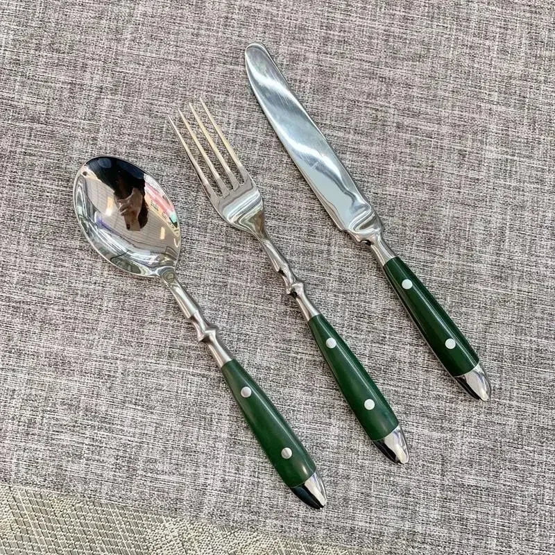 3pcs/5pcs Cutlery Stainless Steel Utensils Sets Fork Spoons