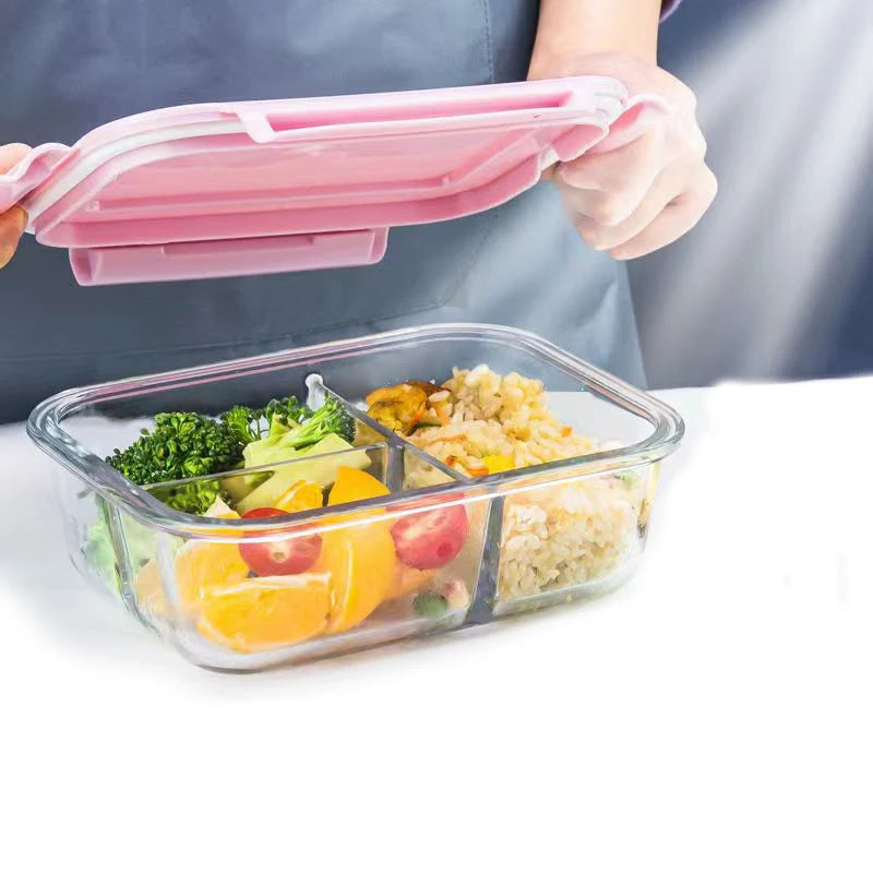 Style Lunch Box Glass 1050ml Microwave Bento Box