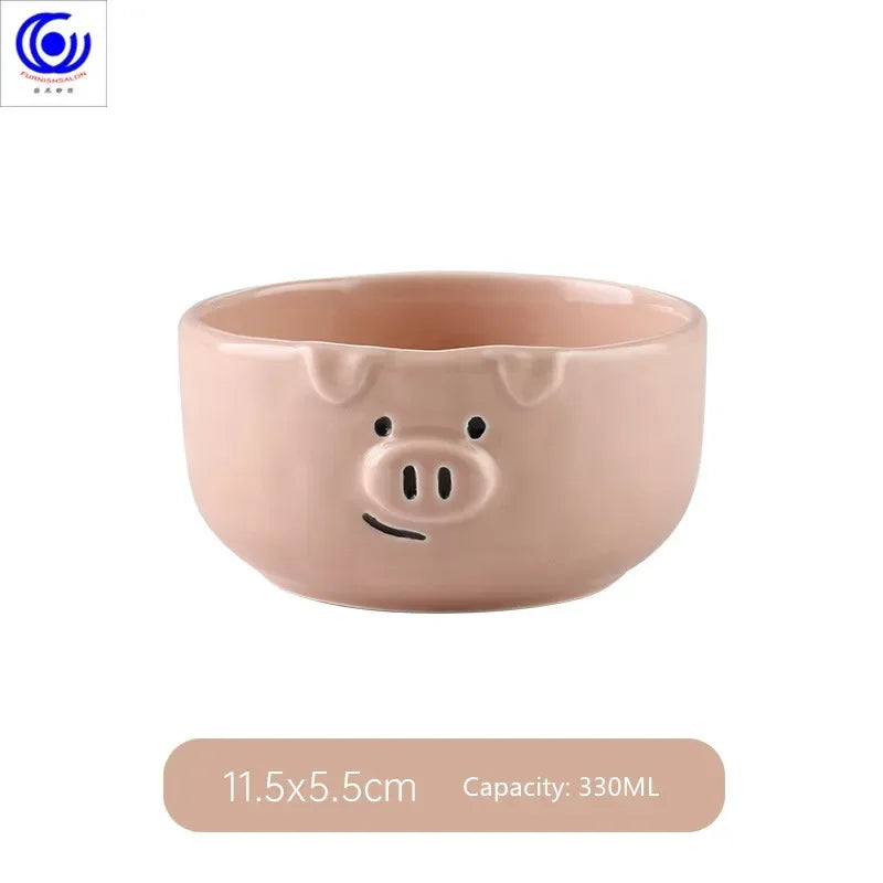 Cute Dish Ceramic Japanese Cartoon Tableware Creative Personality
