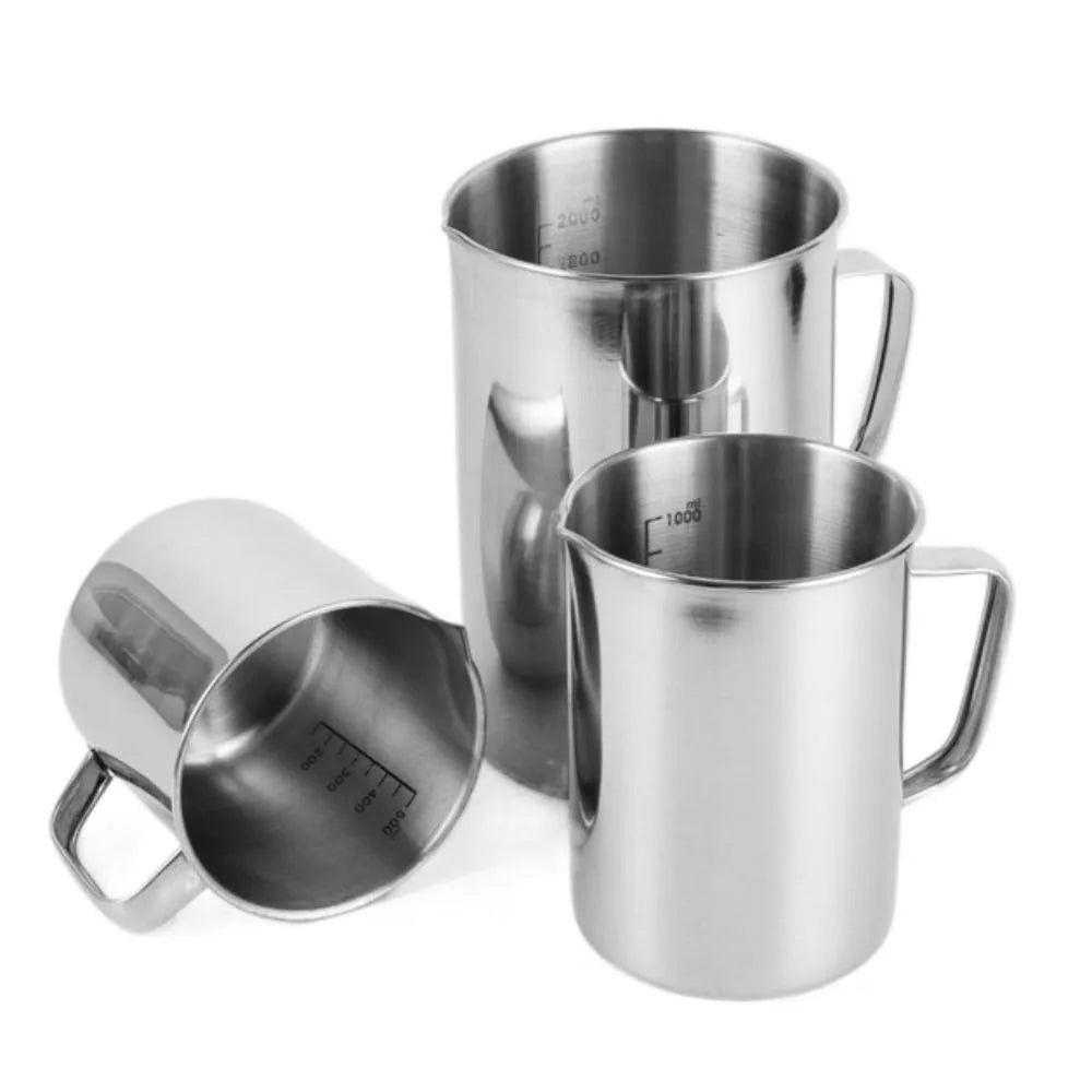 Stainless Steel Laboratory Beaker Graduated 500ml Measuring Cups