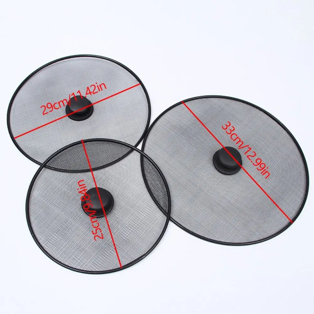 Black Oil Splatter Screen Anti-Splash Handle Oil Splash