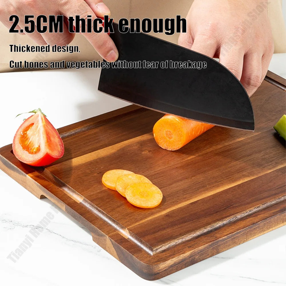 Acacia Wood Cutting Board Thickened Chopping Board Large