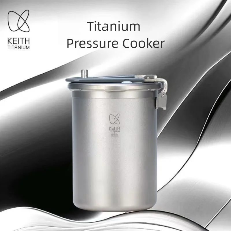 Keith Titanium Pressure Cooker 1800ml 520g Lightweight Camping