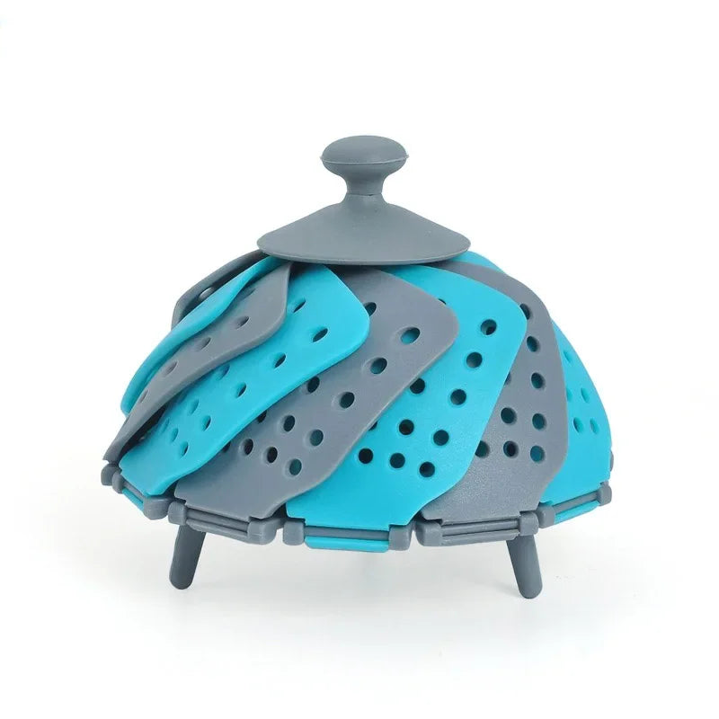 1pc Folding Food Steamer Vegetable Fruit Food Basket
