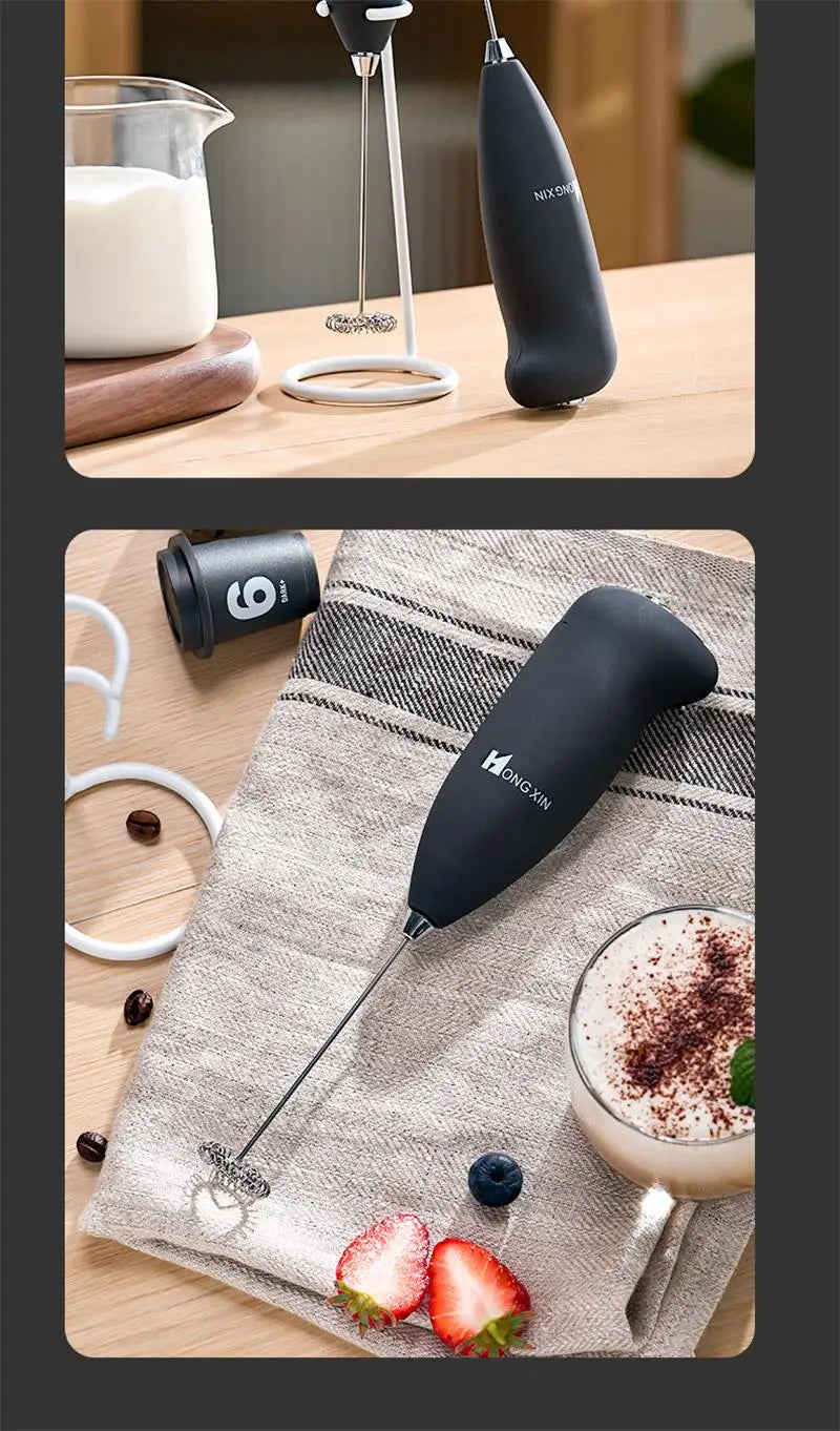 Mini Electric Milk Foamer Blender Wireless Coffee Whisk