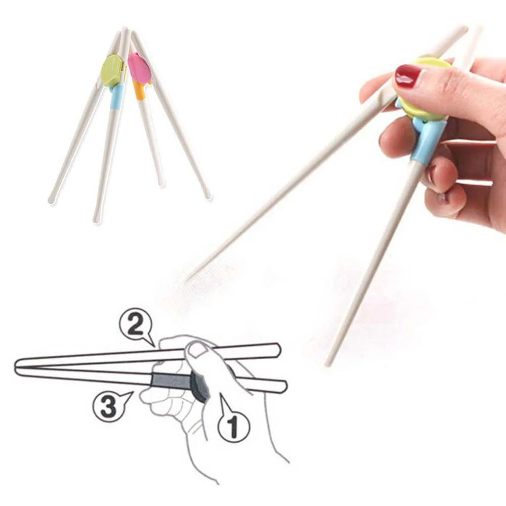 Pair Chopsticks Sushi Baby Kids Beginner Practical Chopstick