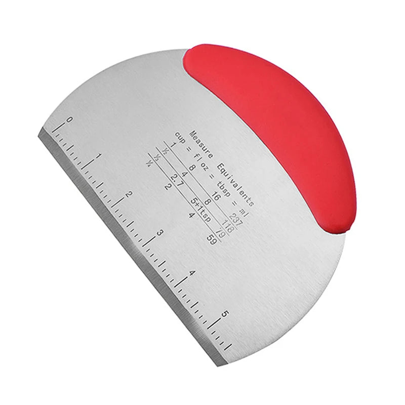 Dough Scraper Stainless Steel Pastry Dough Cutter Semicircular