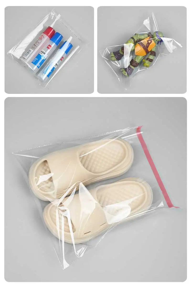 100-500pcs Clear Opp Self Adhesive Bags Transparent Plastic