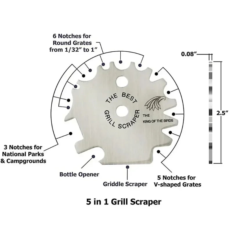 Cleaning Barbecue Scraper Metal Bbq Grills Grate Cleaner