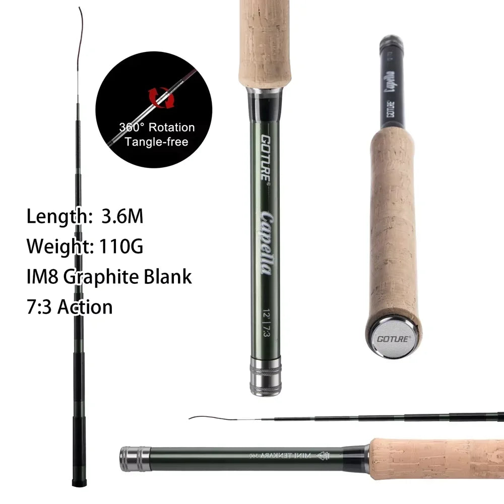 Goture Tenkara Fishing Kit 6m Rod Spare Tip