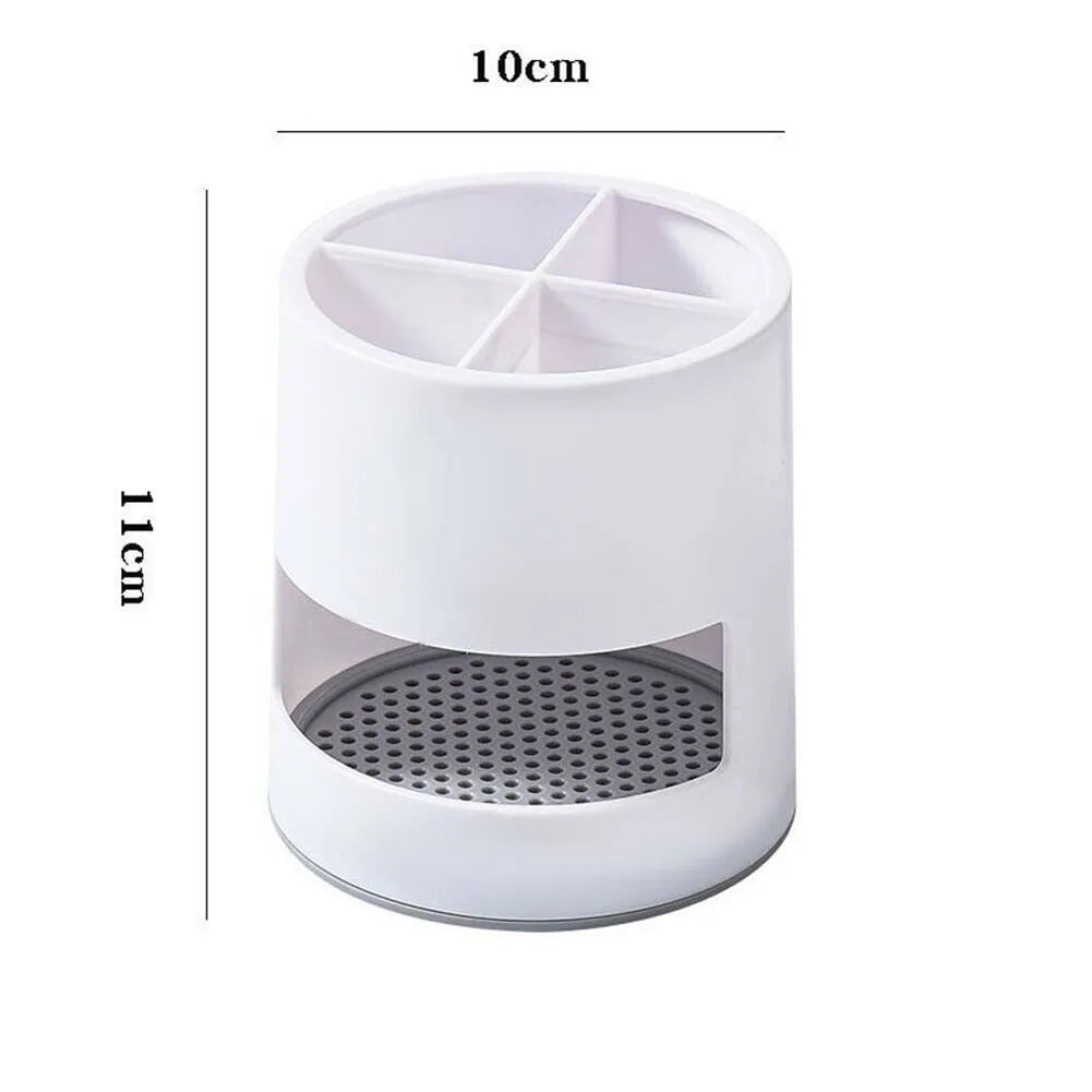 Toothbrush Holder Drain Rack Spoon Storage Makeup Brush