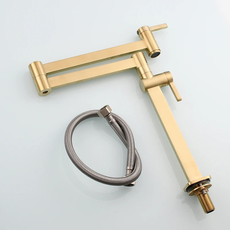 Ciencia Brass Pot Filler Faucet Deck Mount Stove