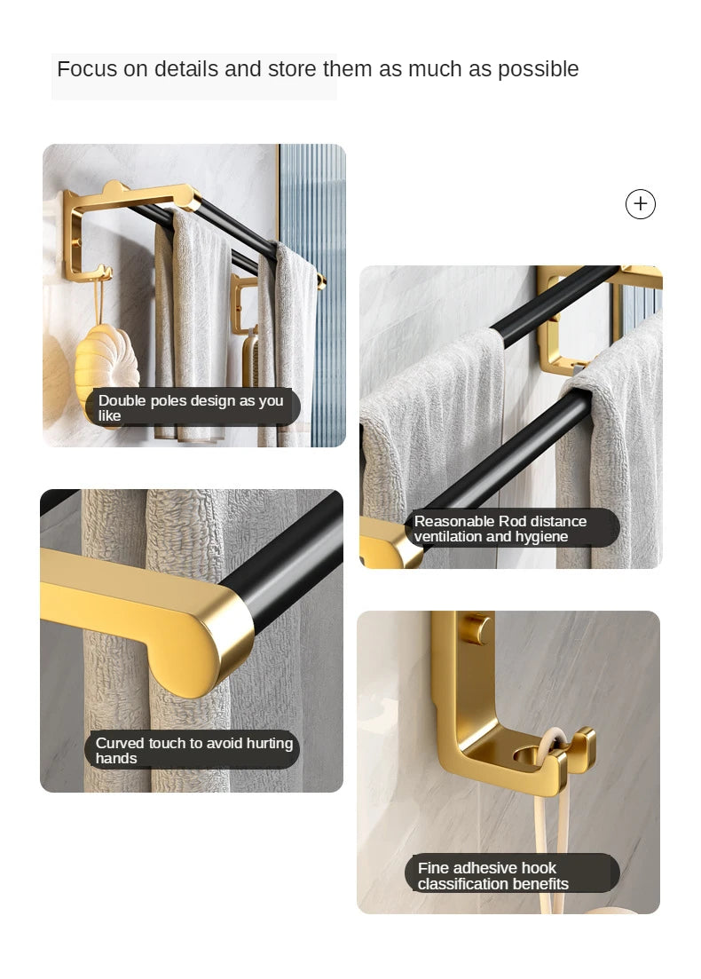 Bathroom Holder Toilet Paper Holder Towel Rack Toilet