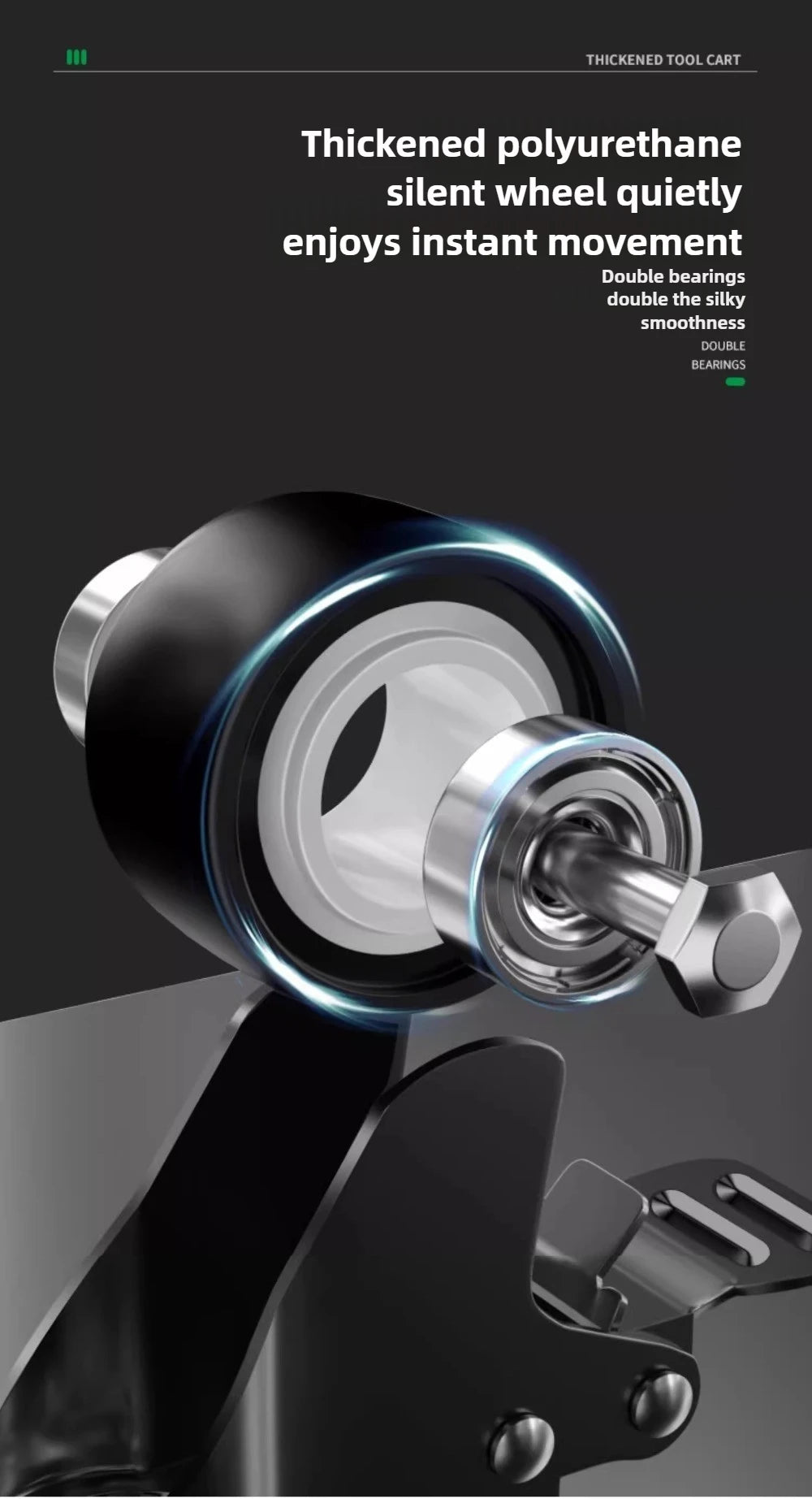 Baolian Mechanical Workshop Toolscart Trolley Brake Wheels