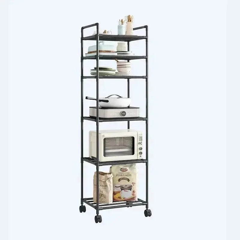 Multi-Layer Removable Storage Cart Floor-To-Ceiling Storage Rack