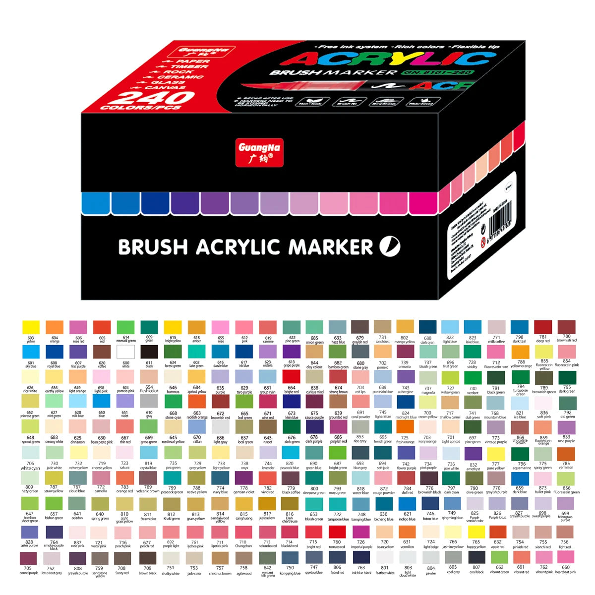 Acrylic Paint Soft Brush Markers Soft Brush Tip