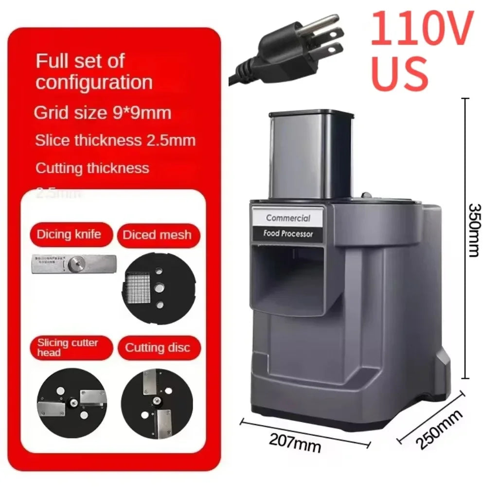 Commercial Vegetable Chopper In1 Electric Cutting Machine Carrot