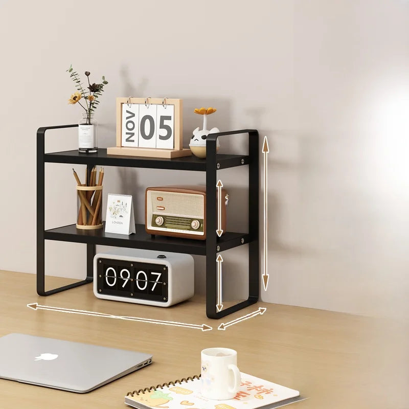 Multi-Layer Desk Organizer Rack Office Computer Table Storage