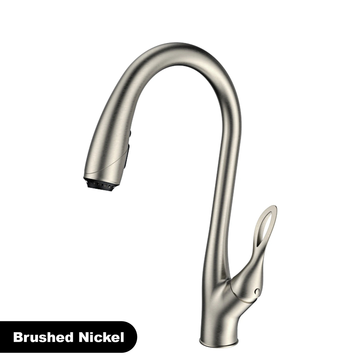 Brushed Gold Brass Faucet Pull Out Sprayer Ceramic