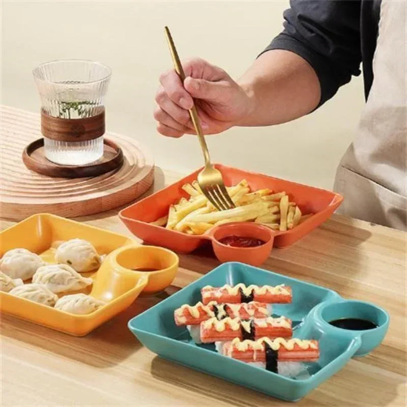 Chips Dip Plates Plastic Serving Platter Dumpling Plate