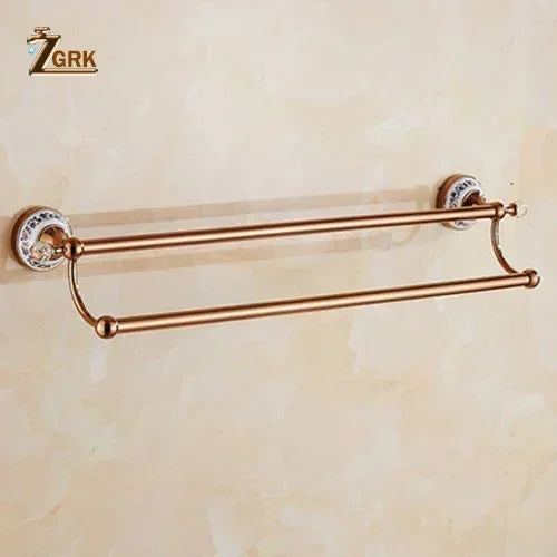 Zgrk Luxury Bathroom Hardware Wall Mount Rose Gold