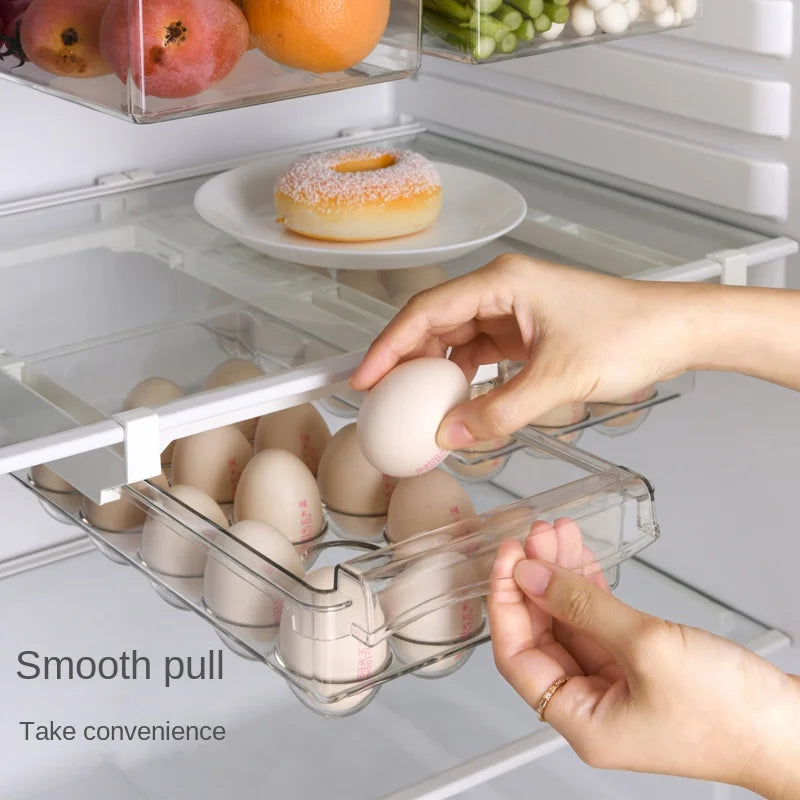 Refrigerator Egg Storage Box Drawer Style Food Fruit