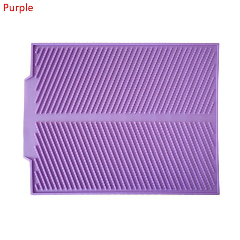 Silicone Draining Board Mat Dish Drying Mat Draining