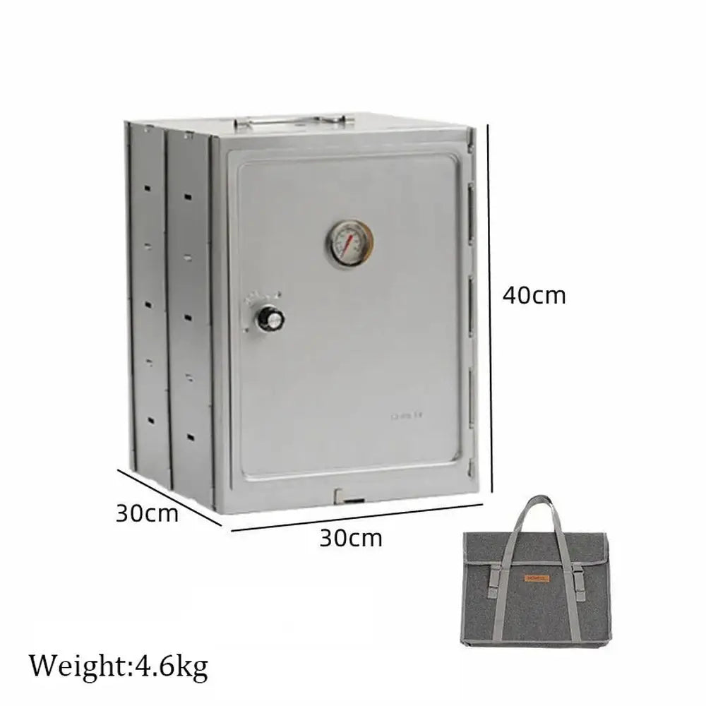 Outdoor Camping Folding Oven Baking Smoker Bbq Grill