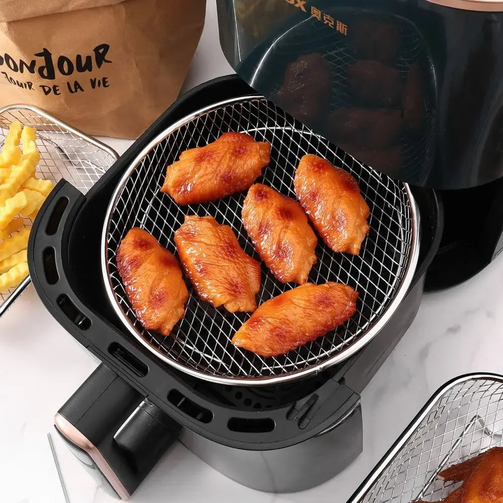 Durable Stackable Air Fryer Rack Non-Stick Stainless Steel
