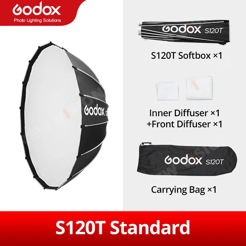Godox S65t S85t S120t Umbrella Style Quick Installation