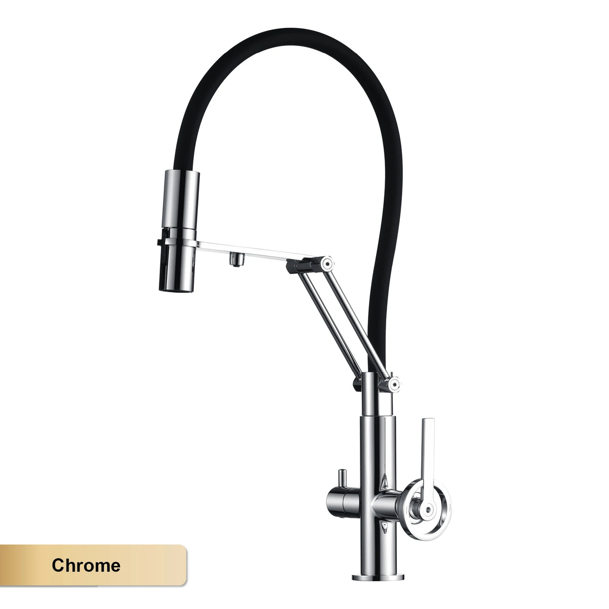 Industrial Brass Brushed Rose Gold Faucet Separated Filter