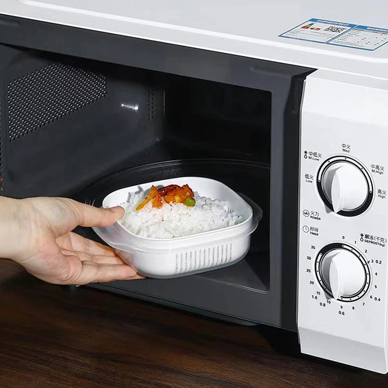 Food Storage Container Rice Fruit Preservation Box Microwave