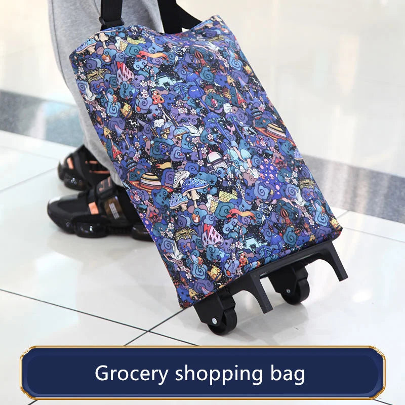 Folding Storage Bag High Capacity Shopping Food Organizer