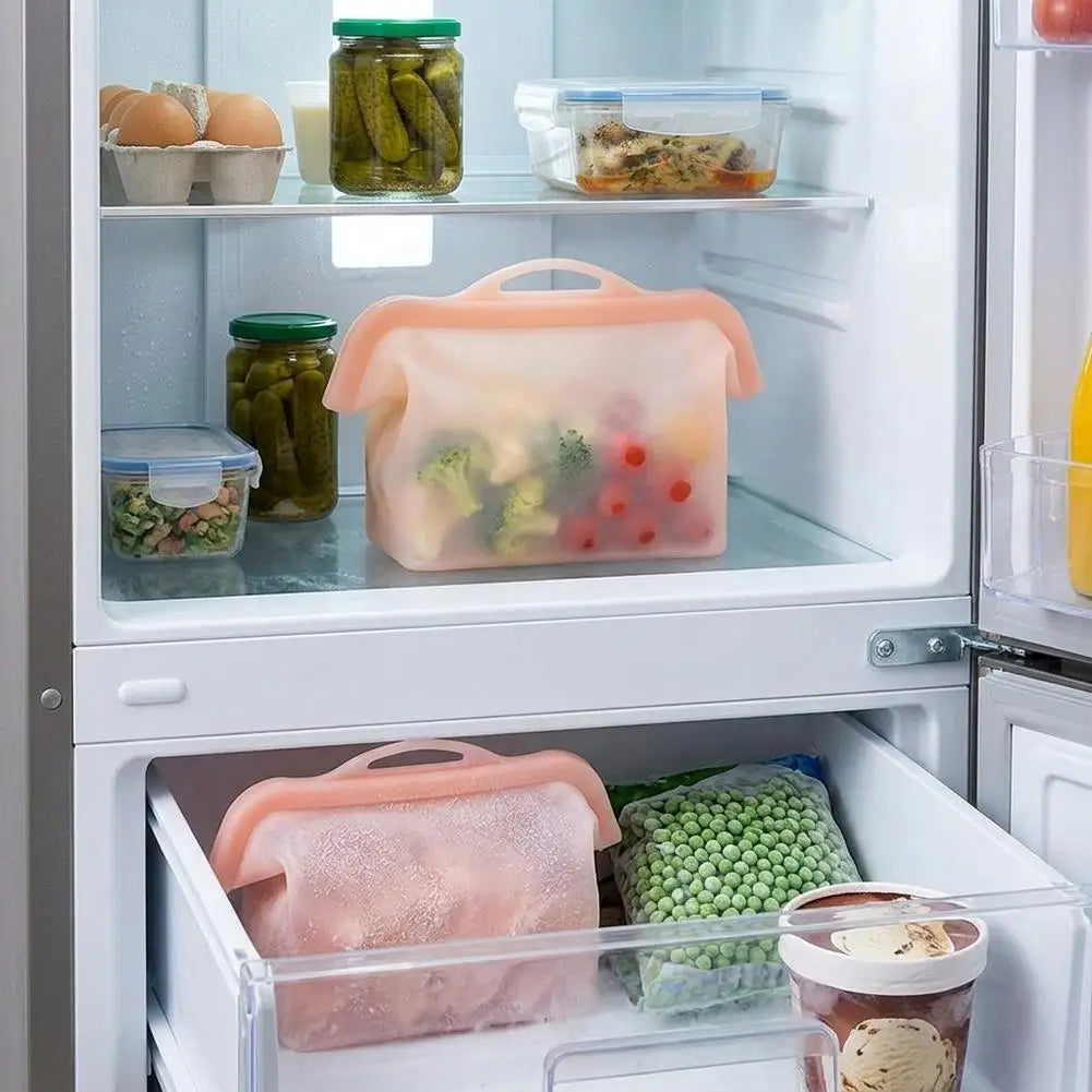 Reusable Food Storage Bag Leakproof Freezer Zip Bag